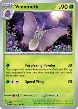 Venomoth #049/165 · Pokémon