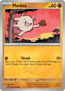 Mankey #056/165 · Pokémon