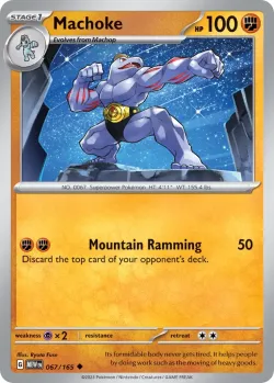 Machoke #067/165 · Pokémon