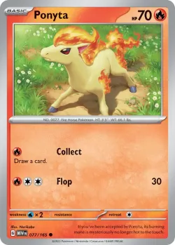 Ponyta #077/165 · Pokémon