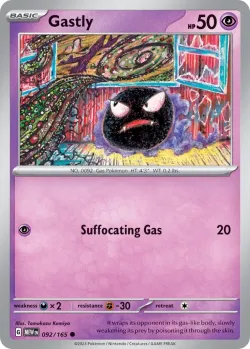Gastly #092/165 · Pokémon
