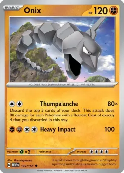 Onix #095/165 · Pokémon