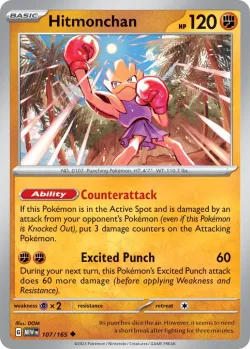 Hitmonchan #107/165 · Pokémon