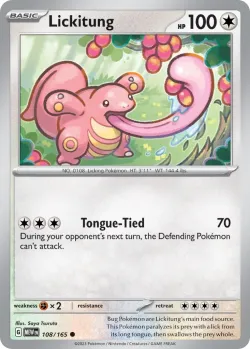 Lickitung #108/165 · Pokémon