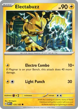 Electabuzz #125/165 · Pokémon
