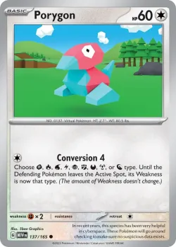 Porygon #137/165 · Pokémon