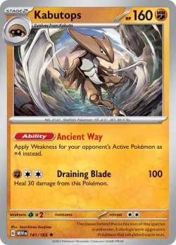 Kabutops #141/165 · Pokémon