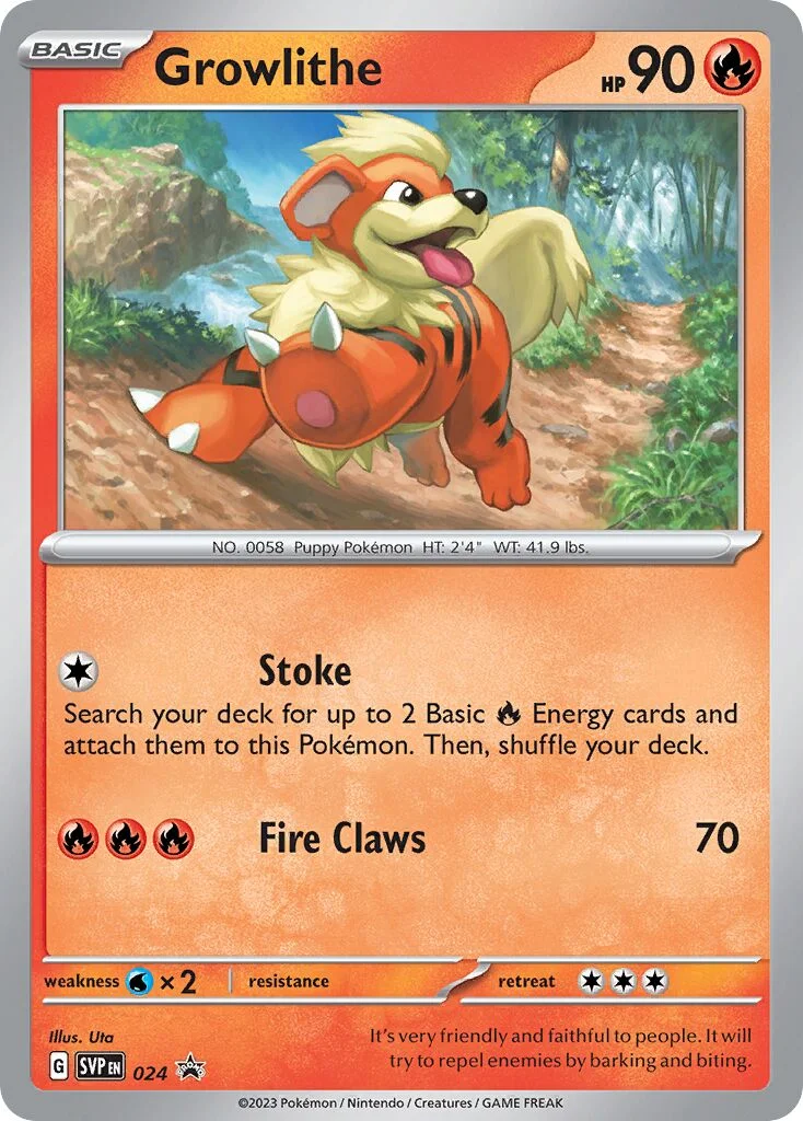 Growlithe 「SVP 024」「EN」
