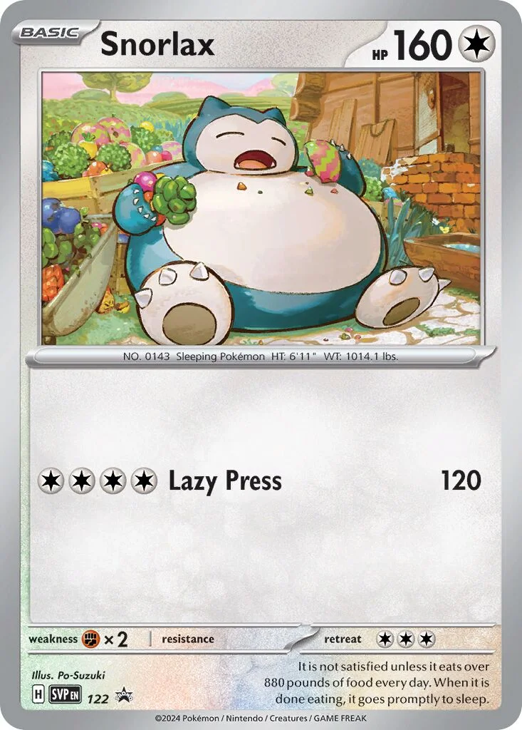 Snorlax 「SVP 122」「EN」