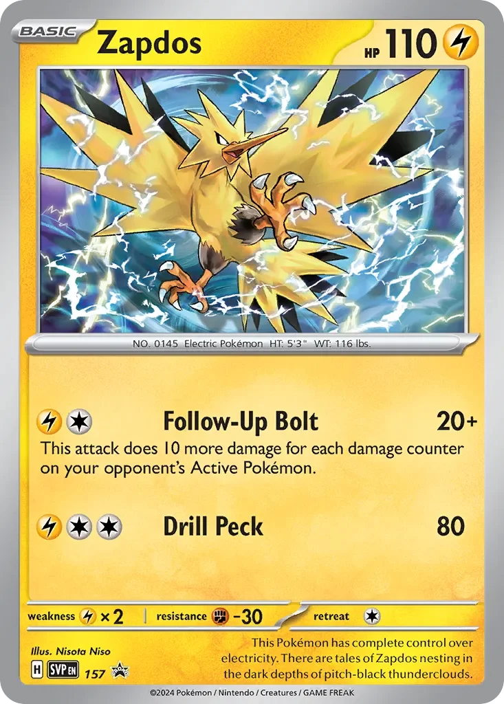 Zapdos 「SVP 157」「EN」