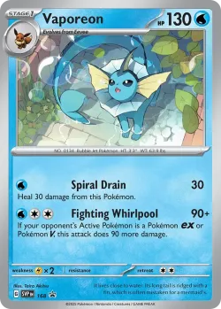Vaporeon #168 · Pokémon