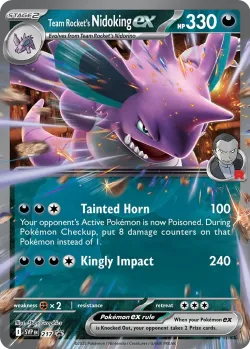 Team Rocket's Nidoking ex #217 · Pokémon