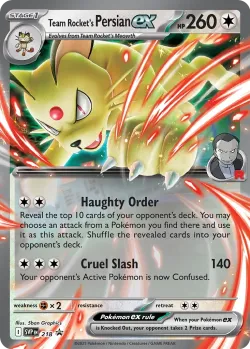 Team Rocket's Persian ex #218 · Pokémon