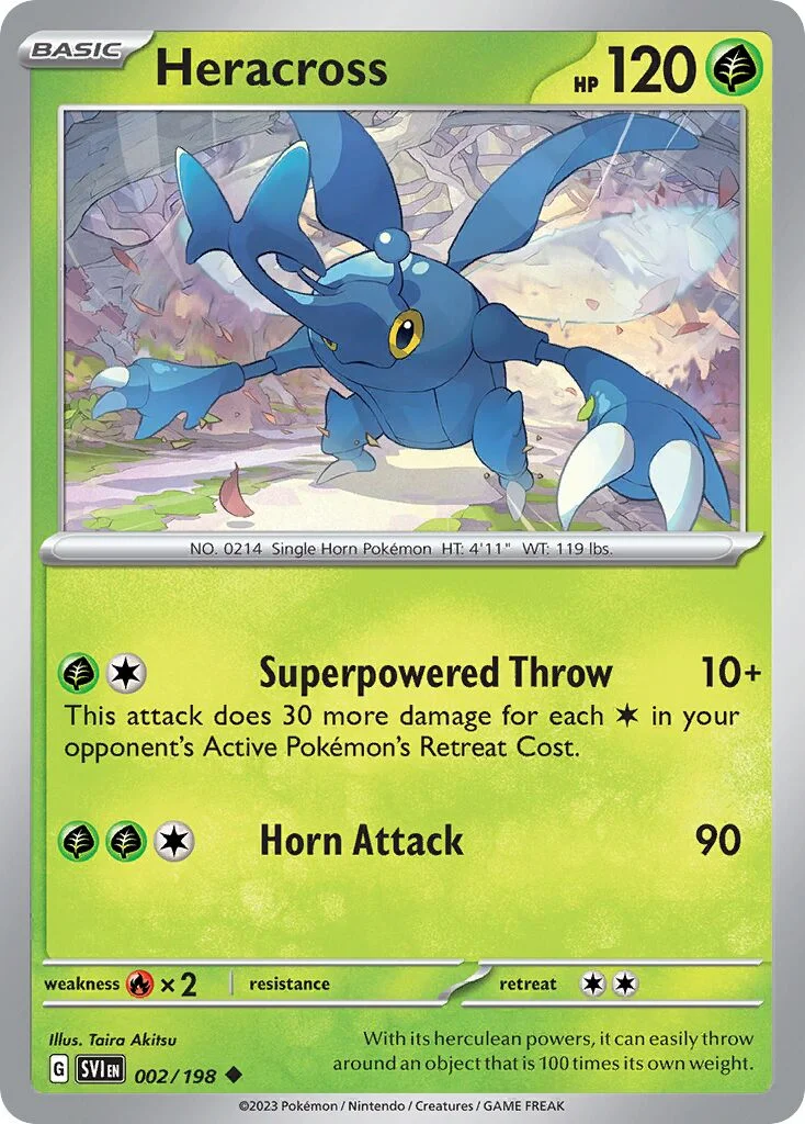 Heracross 「SVI 002/198」「EN」