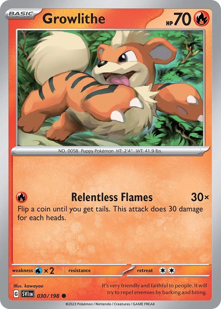 Growlithe 「SVI 030/198」「EN」