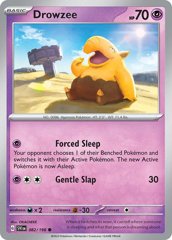 Drowzee 「SVI 082/198」「EN」