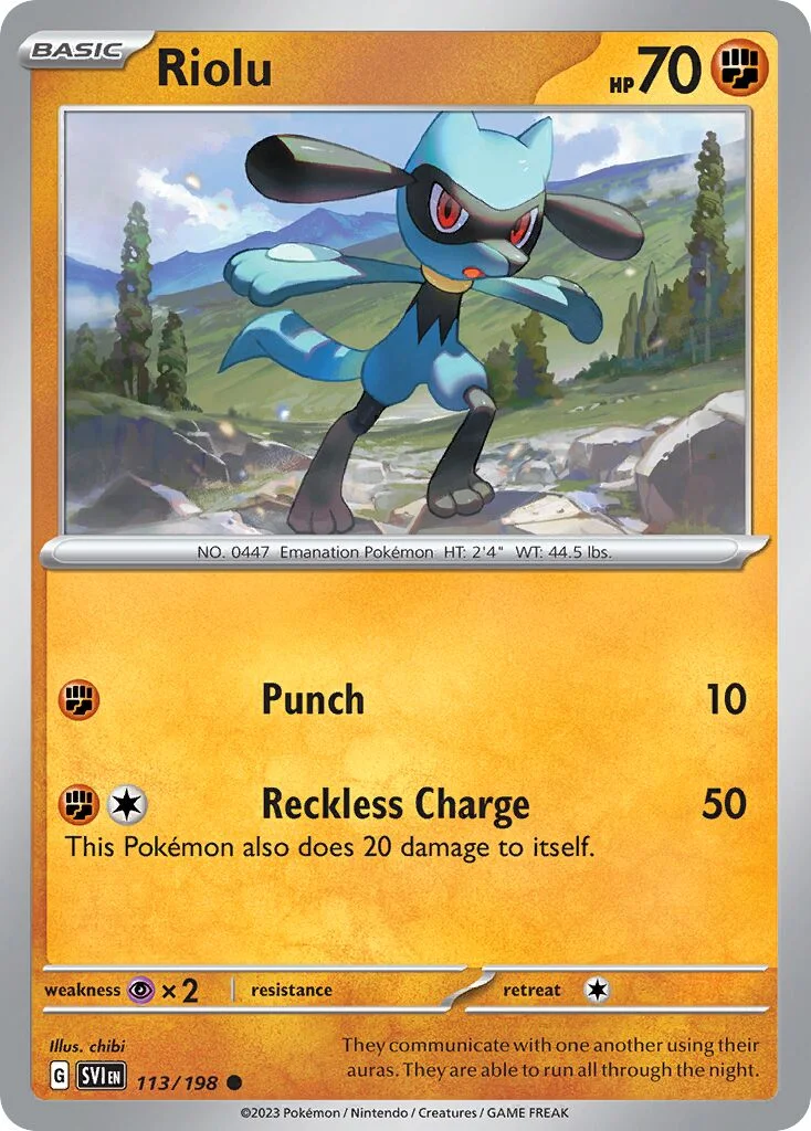 Riolu 「SVI 113/198」「EN」