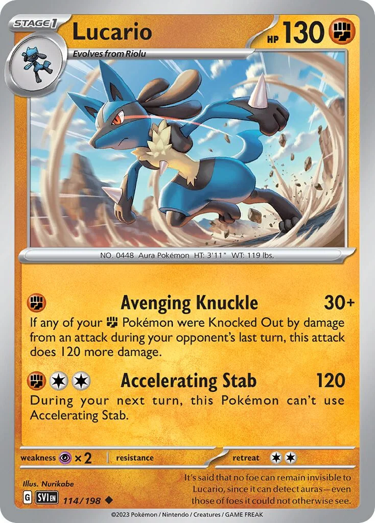 Lucario 「SVI 114/198」「EN」