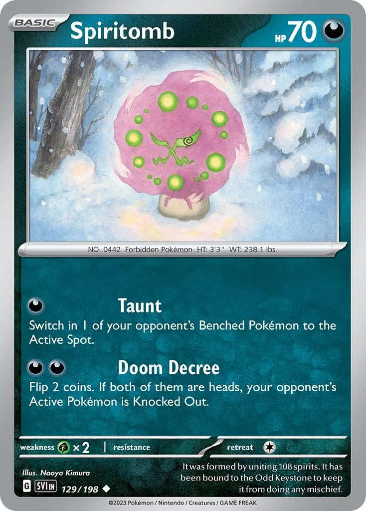 Spiritomb 「SVI 129/198」「EN」