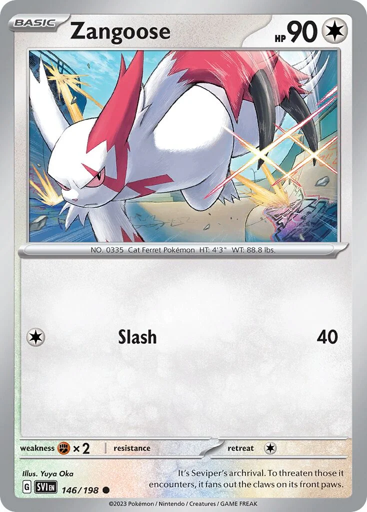 Zangoose 「SVI 146/198」「EN」