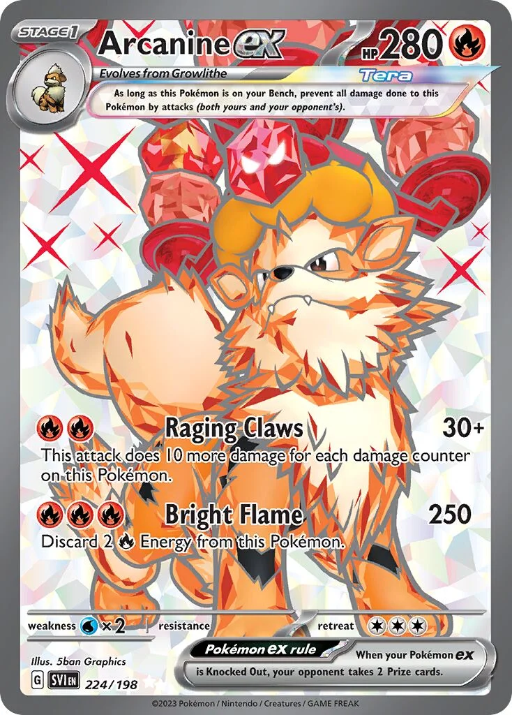 Arcanine ex 「SVI 224/198」「EN」