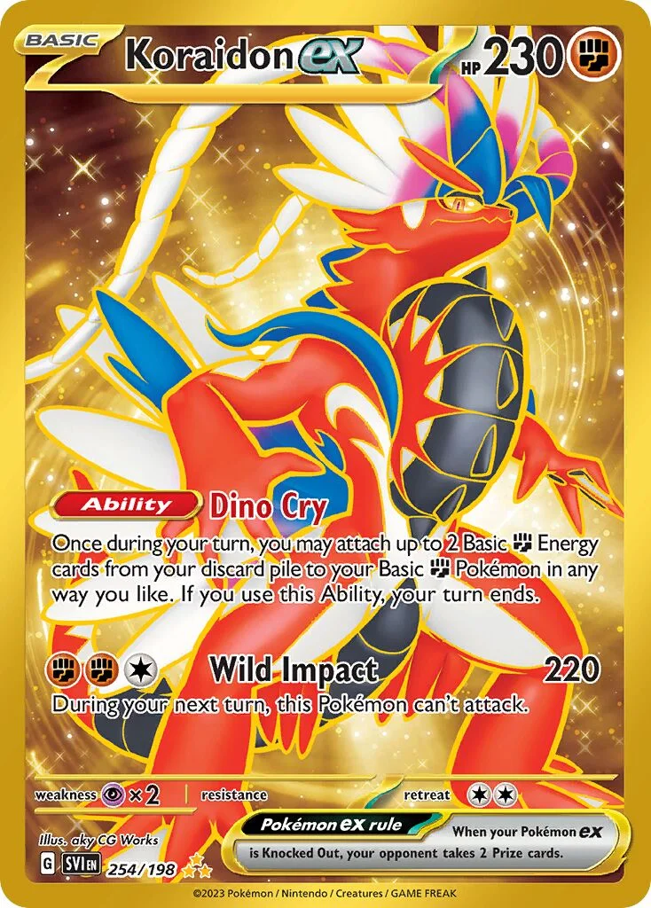 Koraidon ex 「SVI 254/198」「EN」