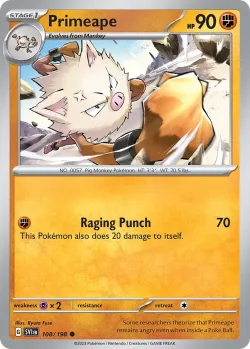 Primeape #108/198 · Pokémon