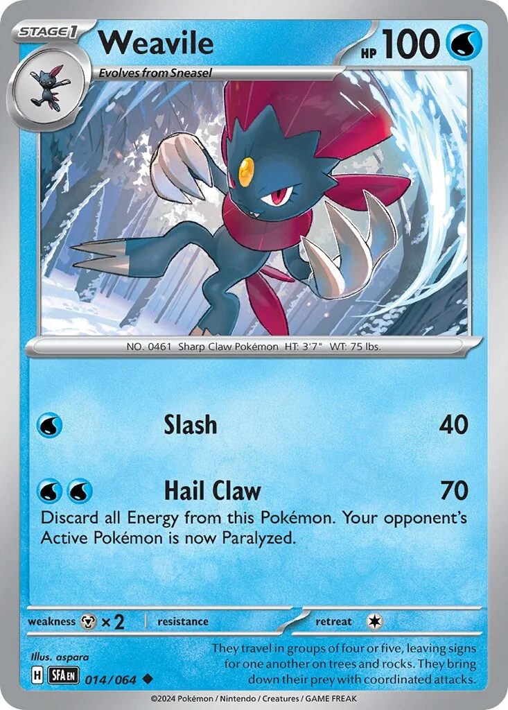 Weavile 「SFA 014/064」「EN」