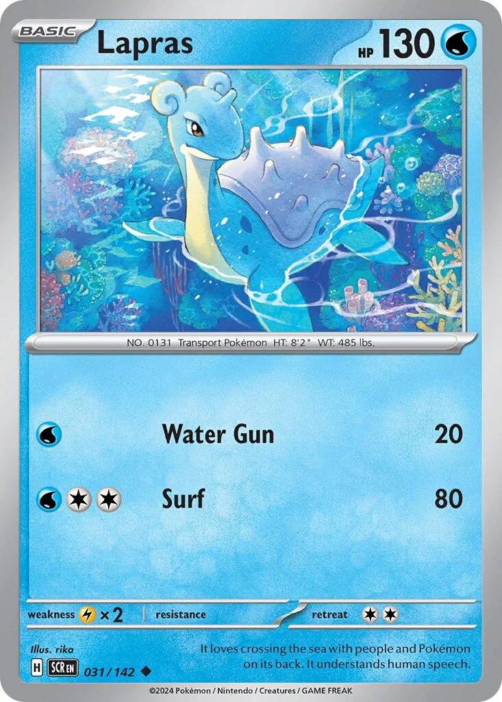 Lapras 「SCR 031/142」「EN」