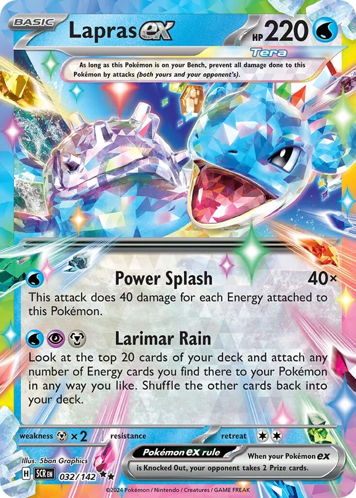 Lapras ex 「SCR 032/142」「EN」