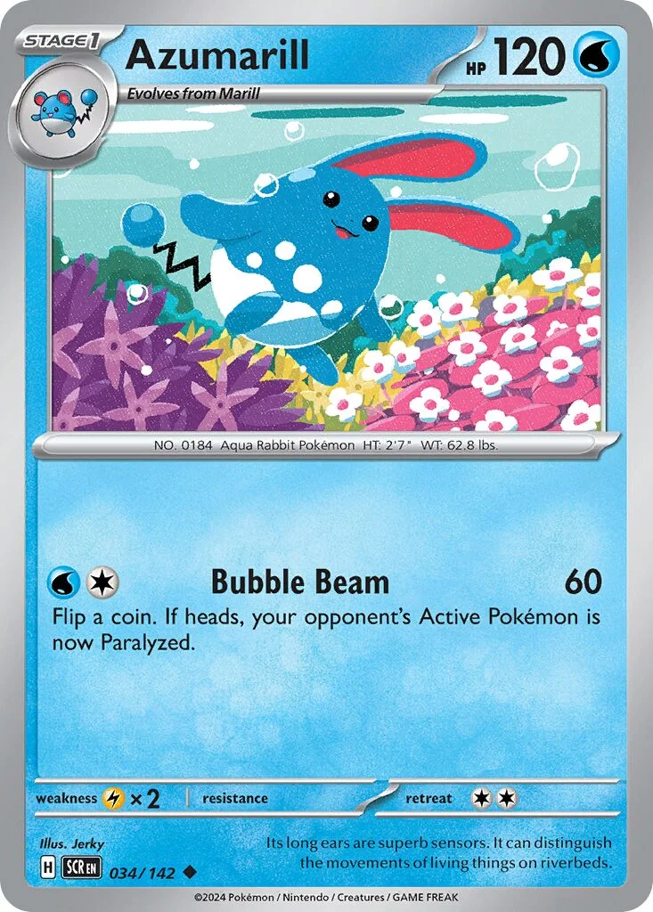 Azumarill 「SCR 034/142」「EN」