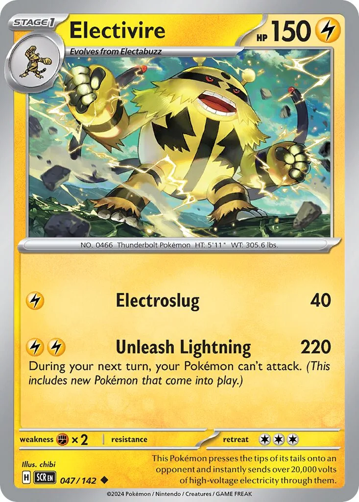 Electivire 「SCR 047/142」「EN」