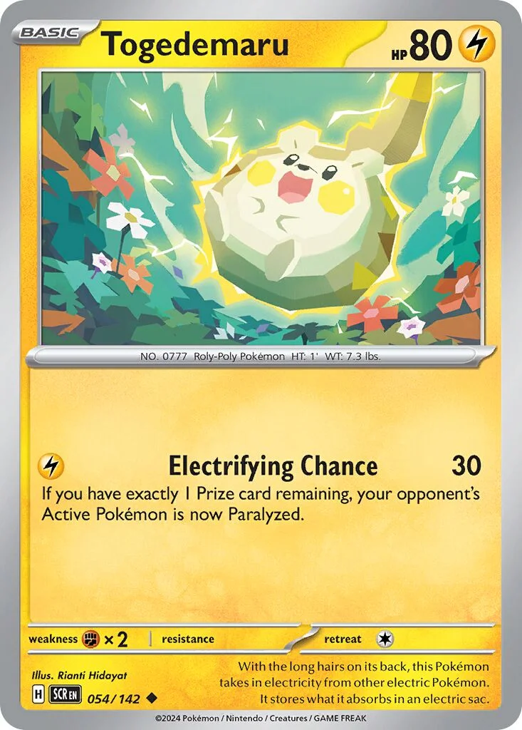 Togedemaru 「SCR 054/142」「EN」