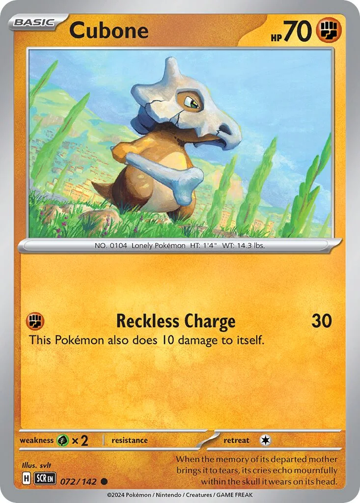 Cubone 「SCR 072/142」「EN」