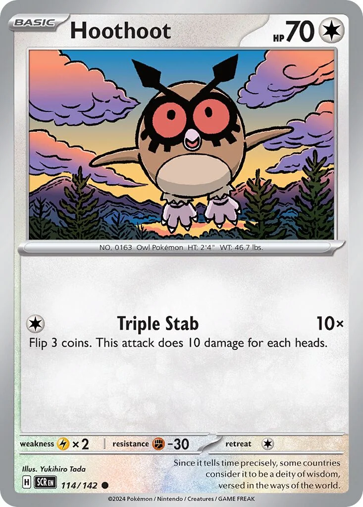 Hoothoot 「SCR 114/142」「EN」