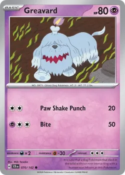 Greavard #070/142 · Pokémon