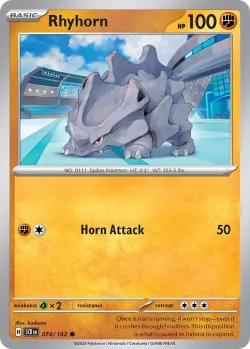 Rhyhorn #074/142 · Pokémon
