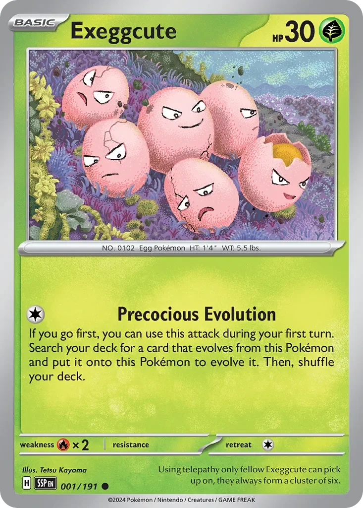 Exeggcute 「SSP 001/191」「EN」