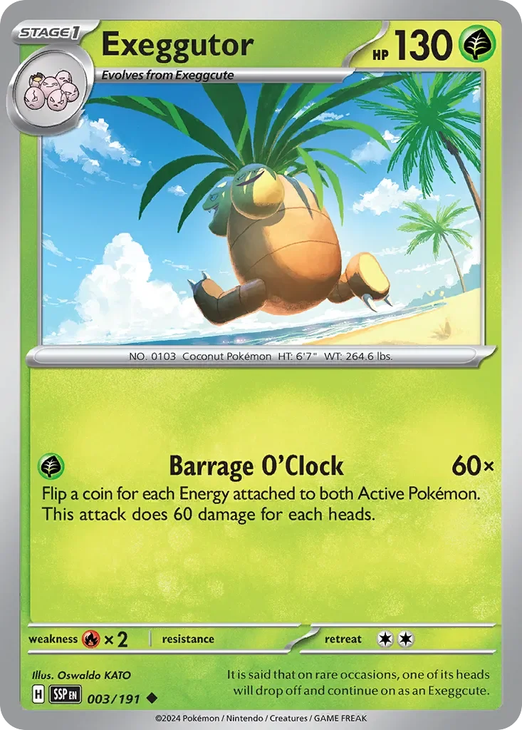 Exeggutor 「SSP 003/191」「EN」
