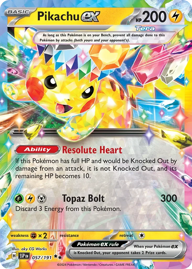 Pikachu ex 「SSP 057/191」「EN」