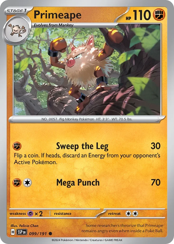 Primeape 「SSP 099/191」「EN」