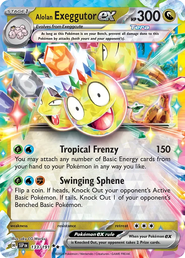 Alolan Exeggutor ex 「SSP 133/191」「EN」