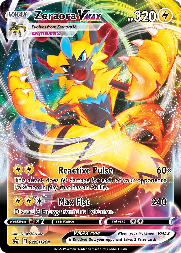Zeraora VMAX 「SSP SWSH264」「EN」