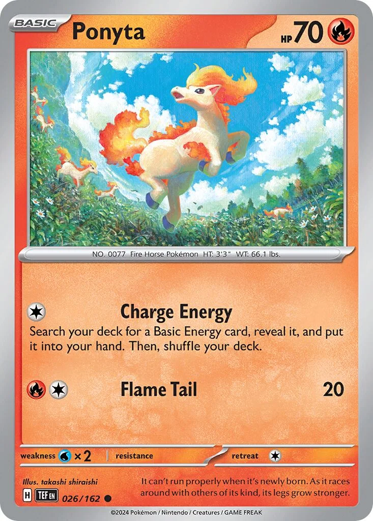 Ponyta 「TEF 026/162」「EN」