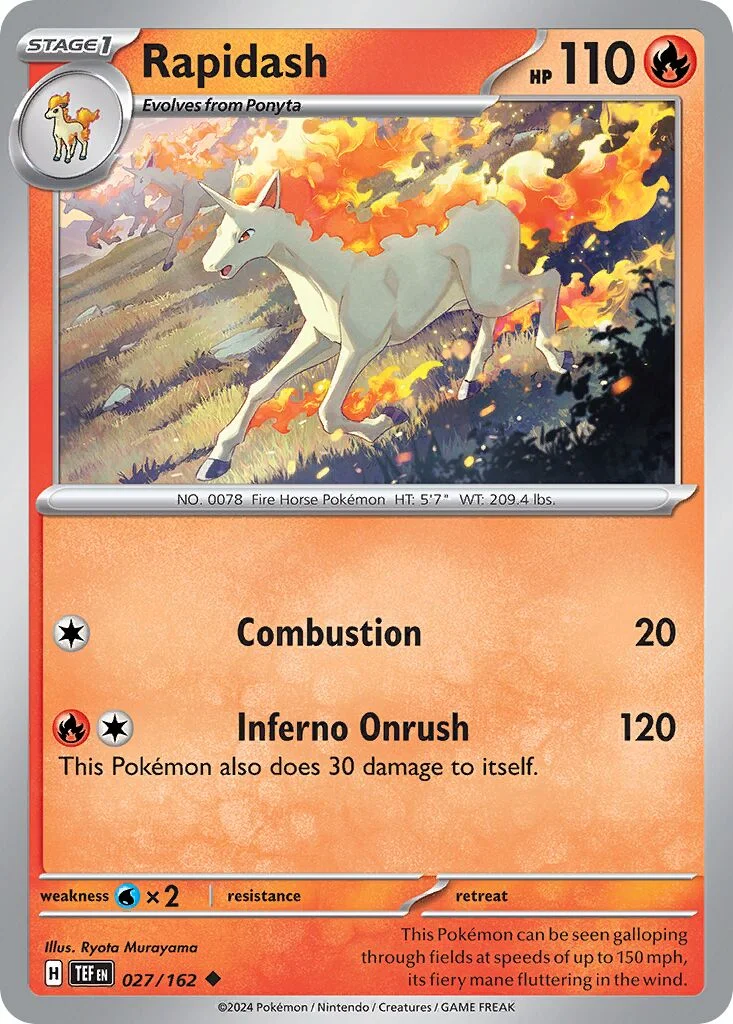 Rapidash 「TEF 027/162」「EN」
