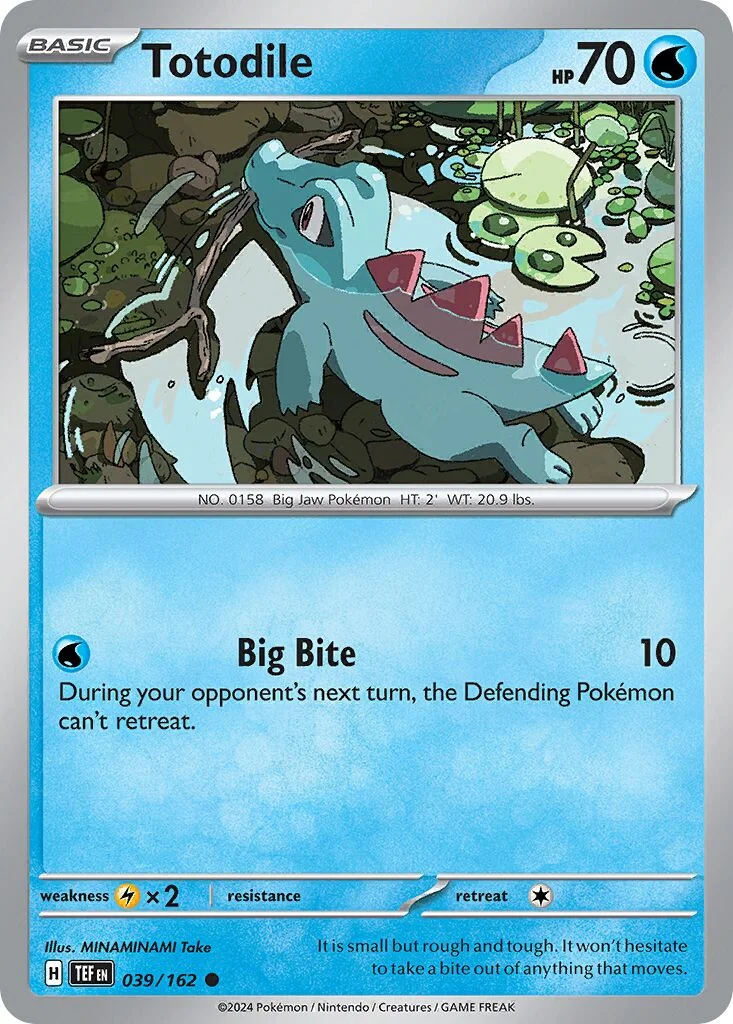 Totodile 「TEF 039/162」「EN」