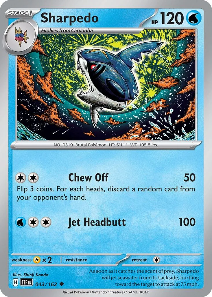 Sharpedo 「TEF 043/162」「EN」