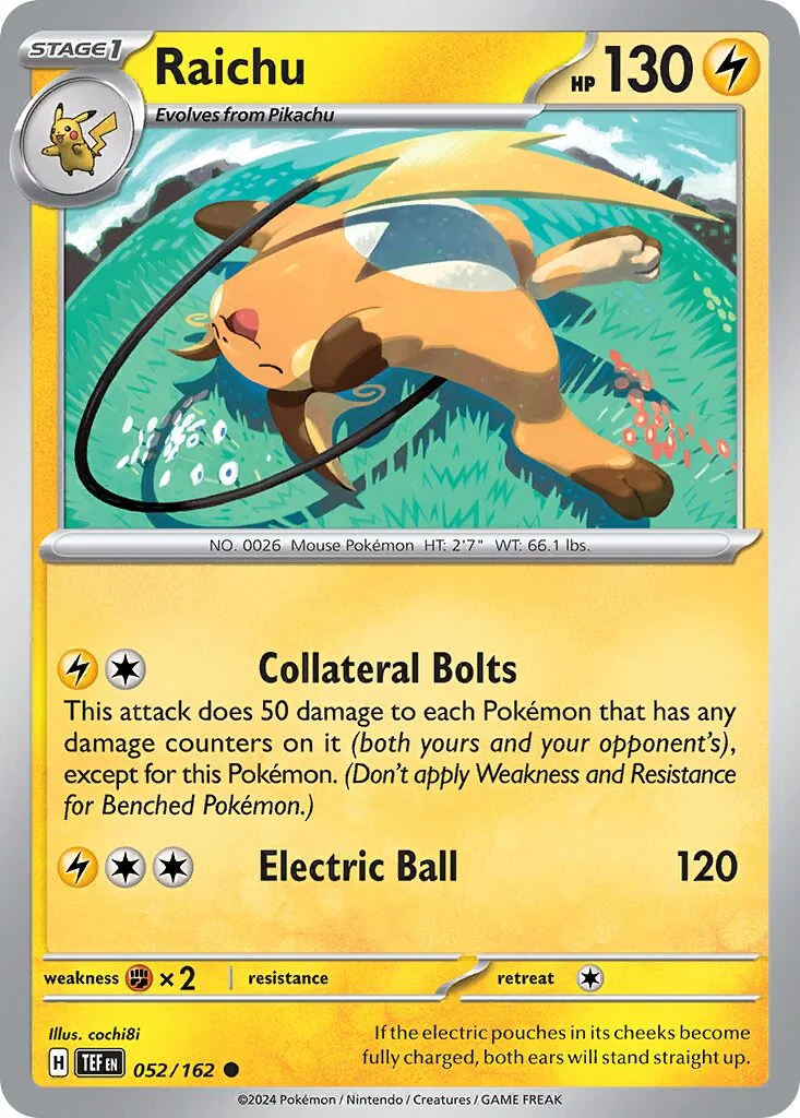 Raichu 「TEF 052/162」「EN」
