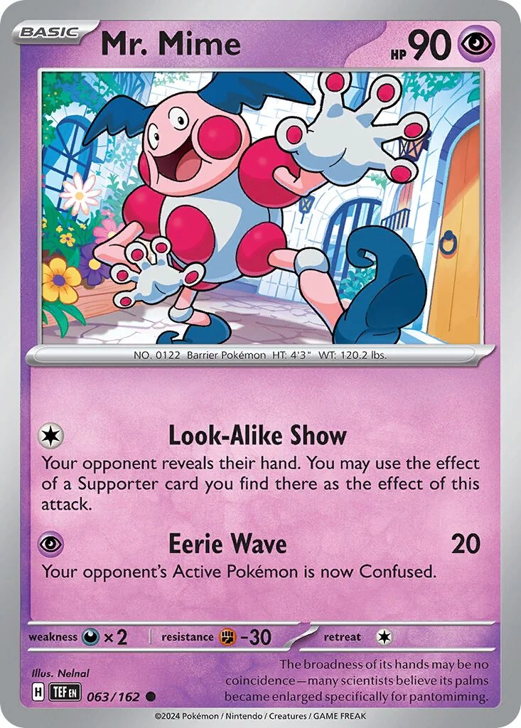 Mr. Mime 「TEF 063/162」「EN」
