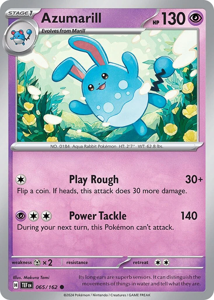 Azumarill 「TEF 065/162」「EN」